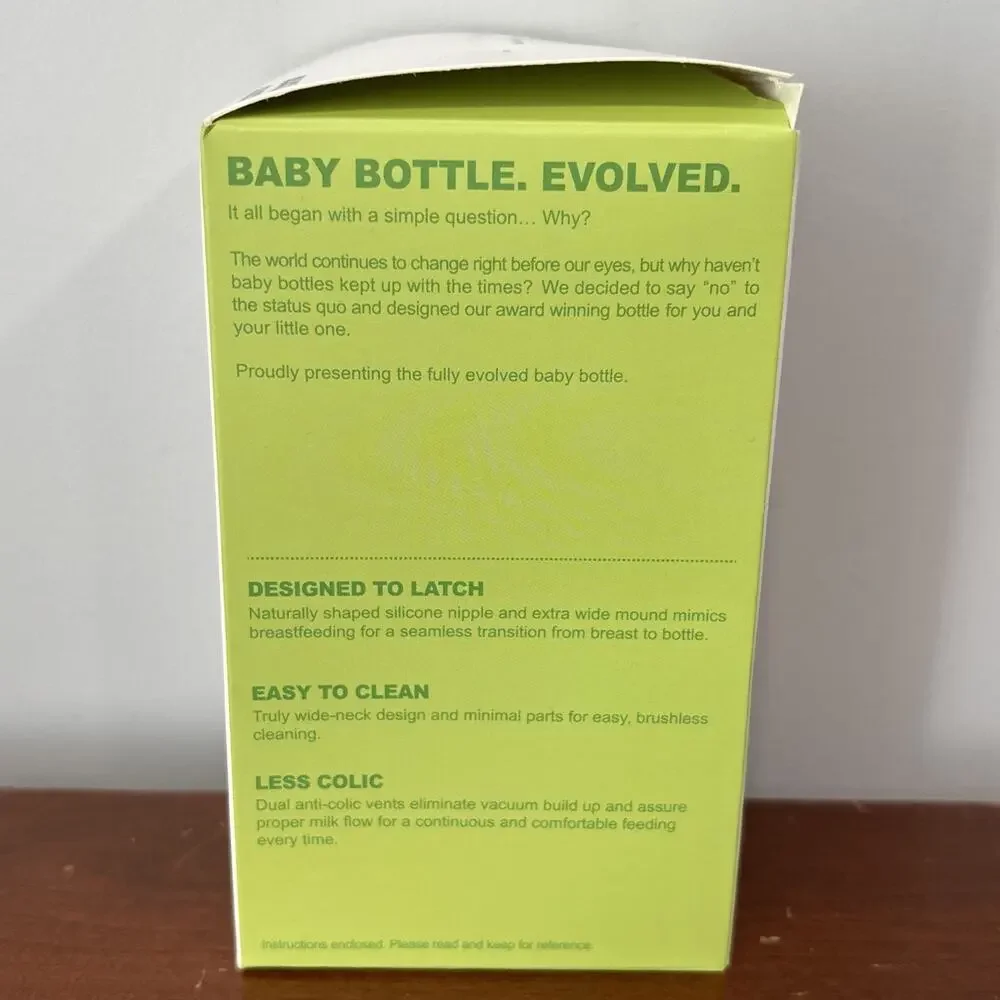 Como Tomo Natural Feel Slow Flow Baby Bottle BPA Free Green 5oz 150ml